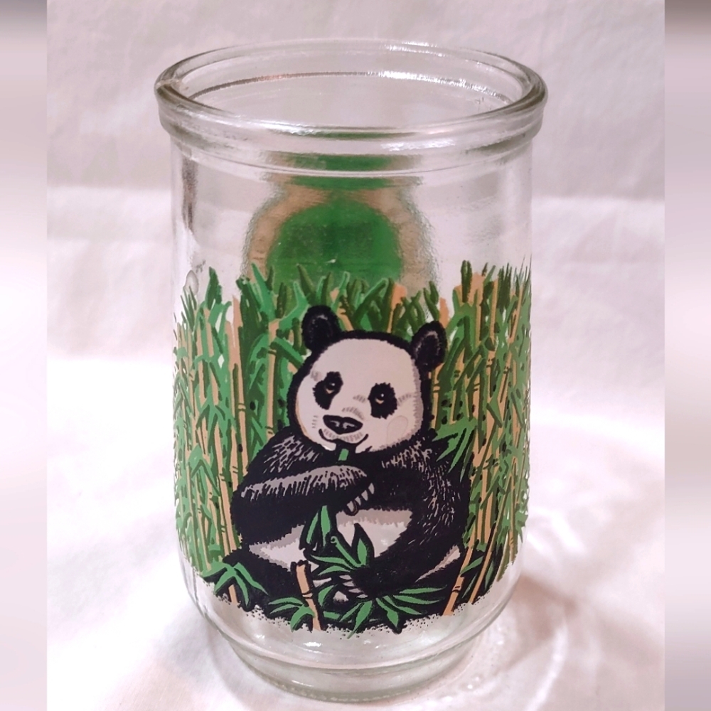 Vintage Welch's Giant Panda Jelly Jar